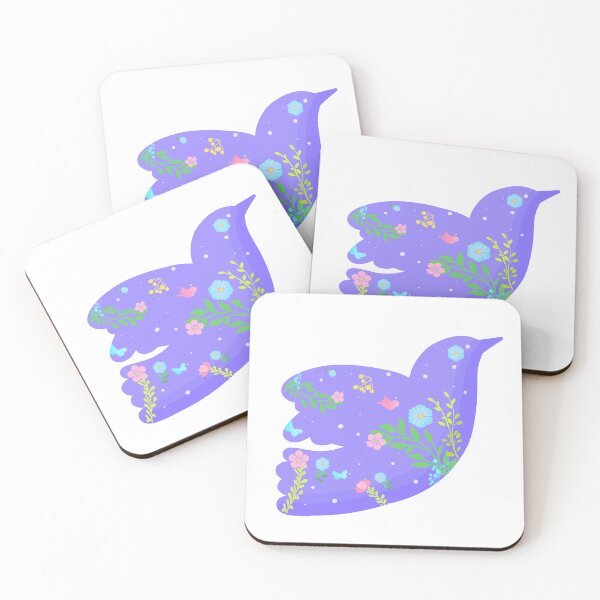 Item preview, Purple floral dove designed and sold by DancingKween77.
