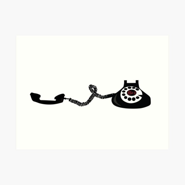 Retro phone 2 Art Print