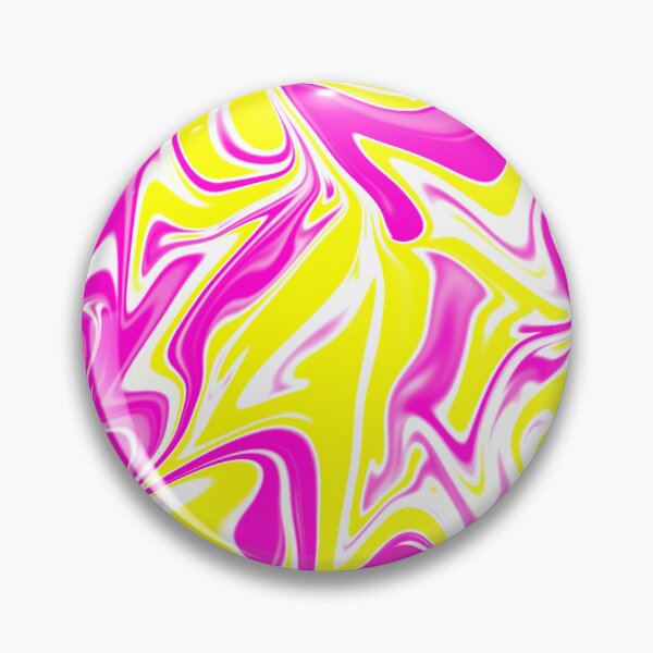 Item preview, Abstract Liquid Metallic Marble Art Paint- Elegant Magenta Yellow celestial Marble art designed and sold by MAEffects.
