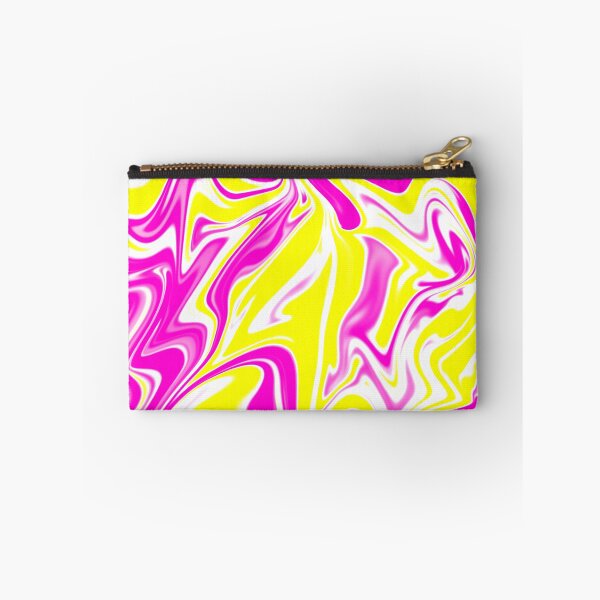 Item preview, Abstract Liquid Metallic Marble Art Paint- Elegant Magenta Yellow celestial Marble art designed and sold by MAEffects.