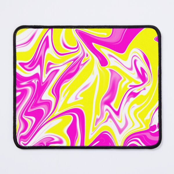 Item preview, Abstract Liquid Metallic Marble Art Paint- Elegant Magenta Yellow celestial Marble art designed and sold by MAEffects.
