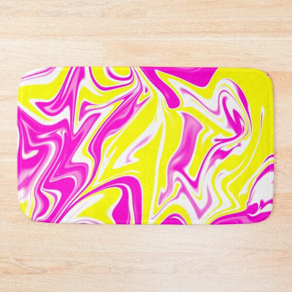 Item preview, Abstract Liquid Metallic Marble Art Paint- Elegant Magenta Yellow celestial Marble art designed and sold by MAEffects.