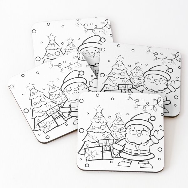 Item preview, Santa Claus line drawings designed and sold by tanakax3.
