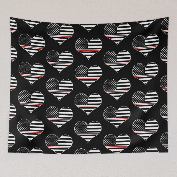 Item preview, American Flag Thin Red Line Nurse Heart designed and sold by EndlessFreedom.