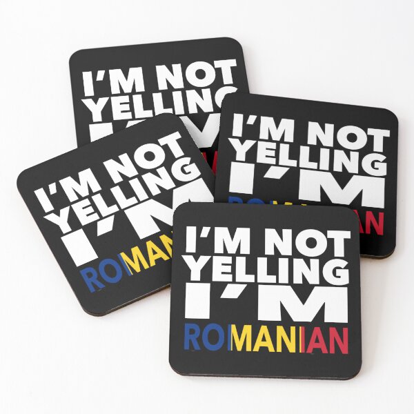 Item preview, Romanian present - i'm not yelling, i'm Romanian - Romanian gifts - Romanian flag - Romania Gift - Romanian Decor designed and sold by babaorum.