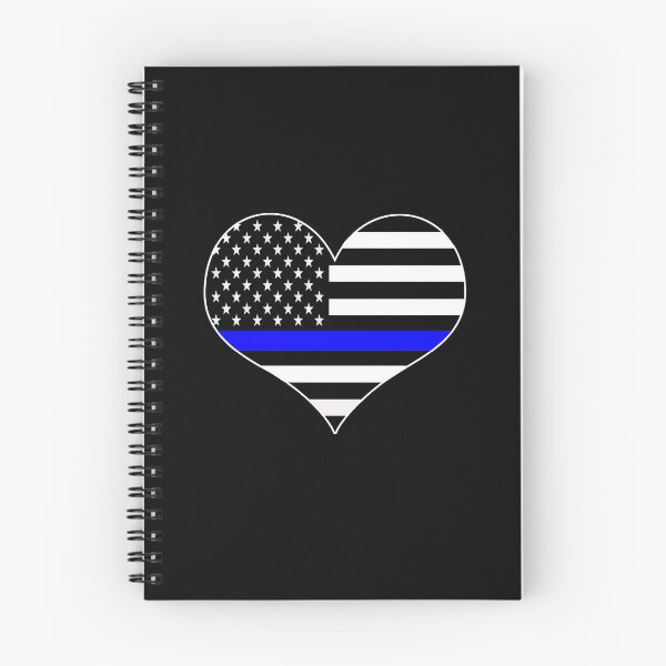 Item preview, American Flag Thin Blue Line Police Law Enforcement Heart designed and sold by EndlessFreedom.