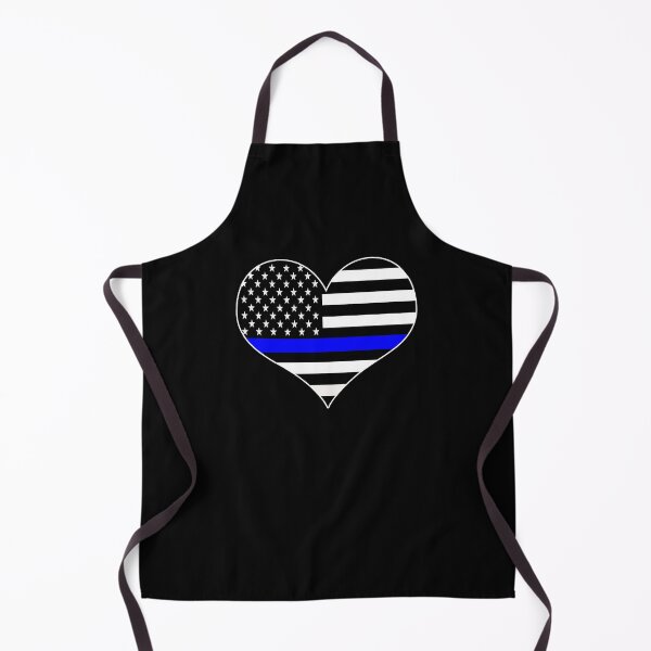 Item preview, American Flag Thin Blue Line Police Law Enforcement Heart designed and sold by EndlessFreedom.