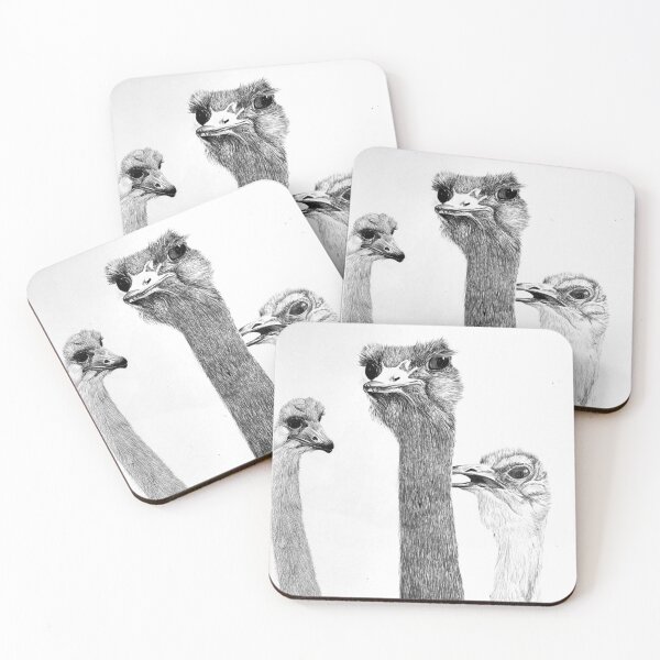 Item preview, Three ostriches traveling together designed and sold by RadMomCreations.