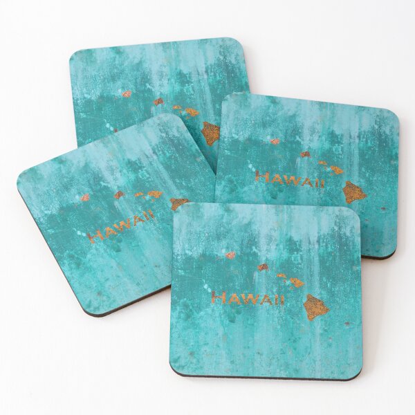 Item preview, Hawaii Rust on Teal designed and sold by Elisabeth Lucas.
