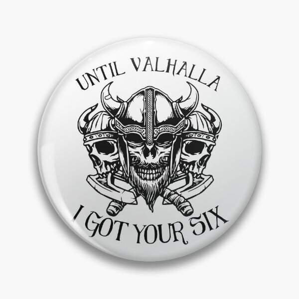 Item preview, Until Valhalla I got your six - 3 Viking Skulls designed and sold by Georgy09.