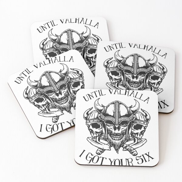 Item preview, Until Valhalla I got your six - 3 Viking Skulls designed and sold by Georgy09.