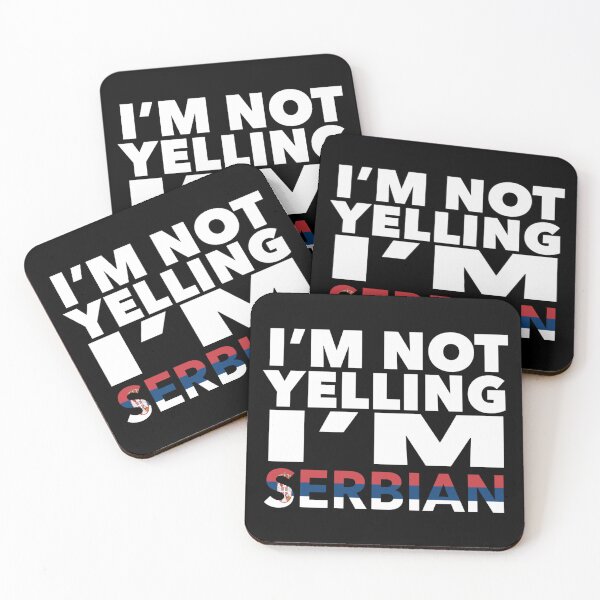 Item preview, Serbian present - i'm not yelling, i'm Serbian - Serbian gifts - Serbian flag - Serbia Gift - Serbian Decor designed and sold by babaorum.