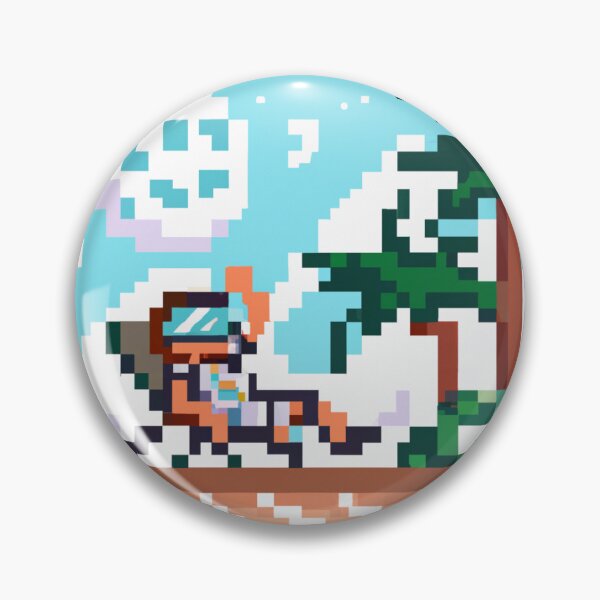 Artikelvorschau, Pixel-Astronaut, der in einem tropischen Planeten kühlt entworfen und verkauft von TheCampyNoodle.