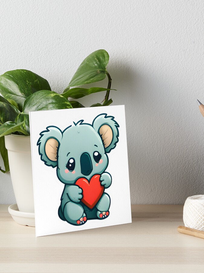 Cute Koala Art Board Print for Sale by CivilPsycho