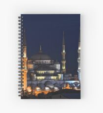 Blue Mosque at Night Spiral Notebook