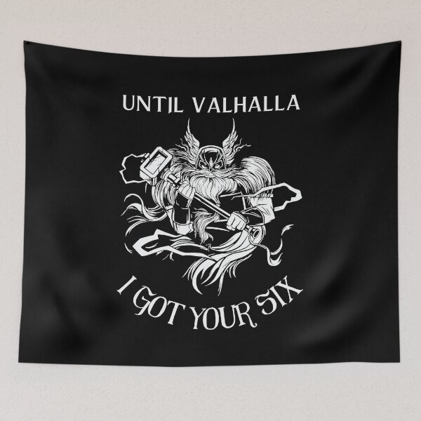 Item preview,  Until Valhalla I got your six -  Viking with Hammer designed and sold by Georgy09.