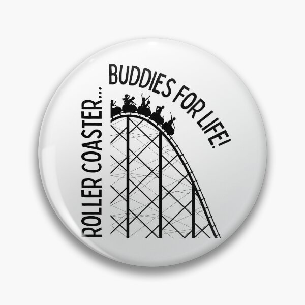 Item preview, Roller coaster buddies for life | Fun | Gift for kid | Amusement Park | Light Background designed and sold by SidefatSayings.