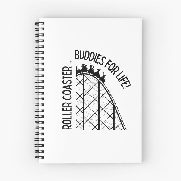 Item preview, Roller coaster buddies for life | Fun | Gift for kid | Amusement Park | Light Background designed and sold by SidefatSayings.