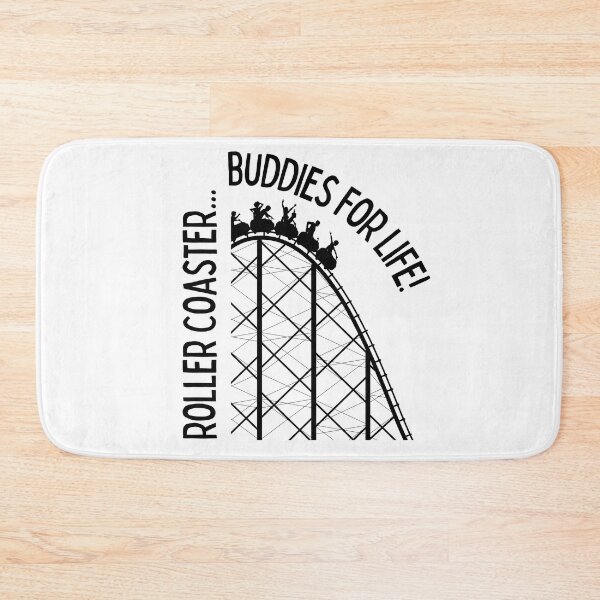 Item preview, Roller coaster buddies for life | Fun | Gift for kid | Amusement Park | Light Background designed and sold by SidefatSayings.