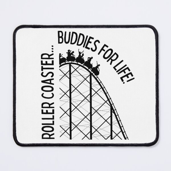 Item preview, Roller coaster buddies for life | Fun | Gift for kid | Amusement Park | Light Background designed and sold by SidefatSayings.