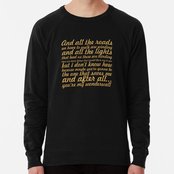 Artikel-Vorschau von Oasis ... "Wonderwall" Song Lyric, designt und verkauft von Powerofwordss.