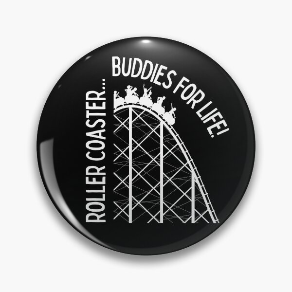 Item preview, Roller coaster buddies for life | Fun | Gift for kid | Amusement Park | Dark Background designed and sold by SidefatSayings.