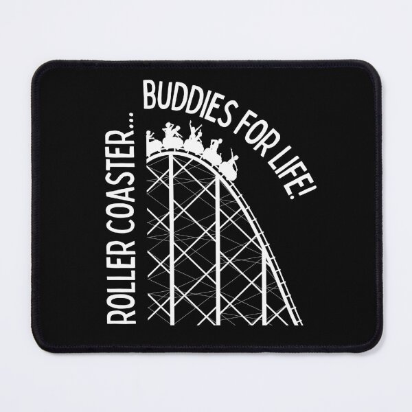 Item preview, Roller coaster buddies for life | Fun | Gift for kid | Amusement Park | Dark Background designed and sold by SidefatSayings.