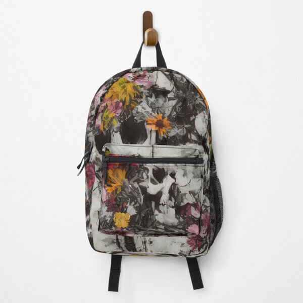 Item preview, Emergent Skull and Flower Mixed Media Punk Art is the right mixture of dark and light for those who love Halloween all year round, especial for spring and Valentine's Day designed and sold by HauntFamily.