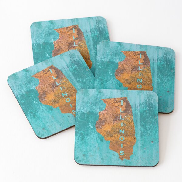 Item preview, Illinois Rust on Teal designed and sold by Elisabeth Lucas.