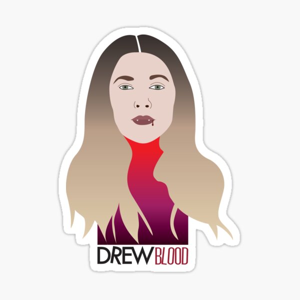 "Drew Blood" Sticker for Sale by poshlopez Redbubble