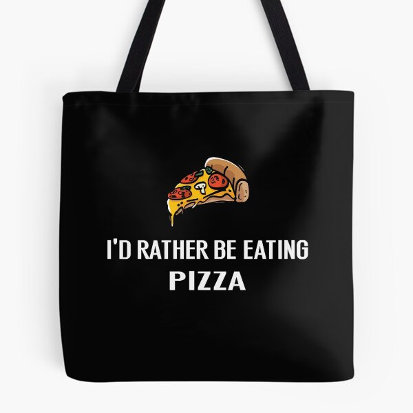 Item preview, Id Rather Be Eating Pizza - With Illustration designed and sold by Grimwear Co..