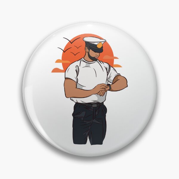 Item preview, Cute navy man uniform sun hot designed and sold by SantofanArt.