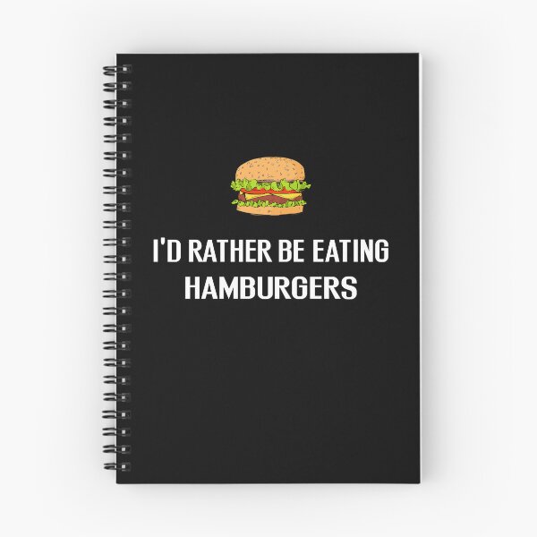 Item preview, Id Rather Be Eating Hamburgers - With Illustration designed and sold by Grimwear Co..