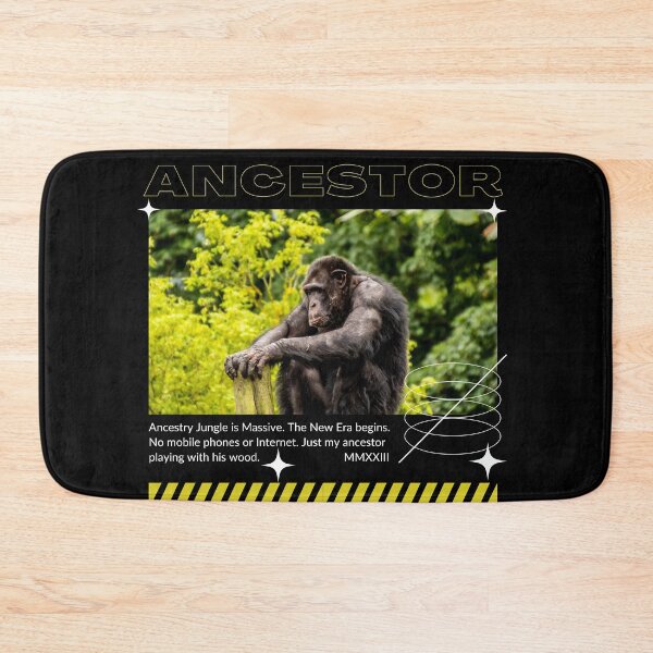 Item preview, My ancestor ape in jungle playing wood designed and sold by AEROSPACE-IND.
