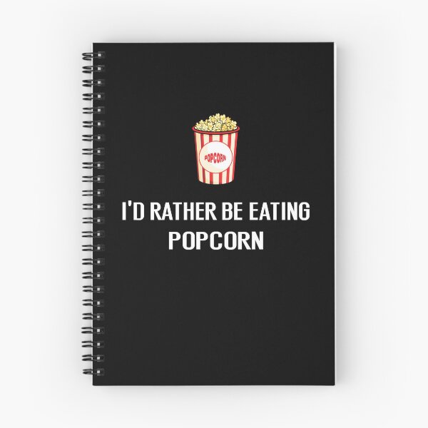 Item preview, Id Rather Be Eating Popcorn - With Illustration designed and sold by Grimwear Co..