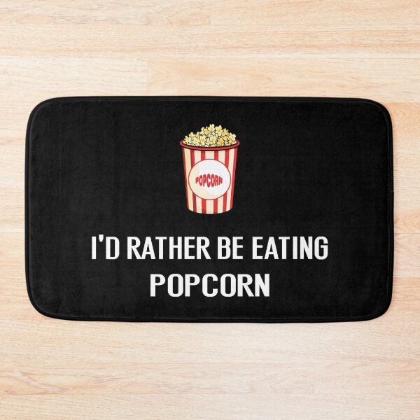 Item preview, Id Rather Be Eating Popcorn - With Illustration designed and sold by Grimwear Co..