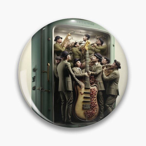 Item preview, Big Band in Vintage Refrigerator! designed and sold by Bleknervin.