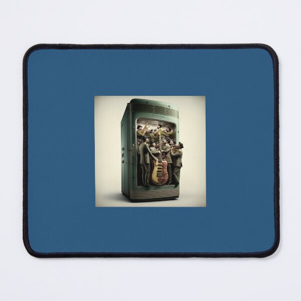 Item preview, Big Band in Vintage Refrigerator! designed and sold by Bleknervin.