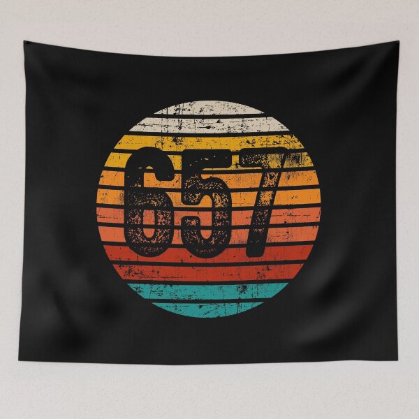 Item preview, Distressed Vintage Sunset 657 Area Code designed and sold by Gold Wings Tees.