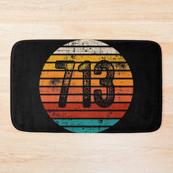 Item preview, Distressed Vintage Sunset 713 Area Code designed and sold by Gold Wings Tees.