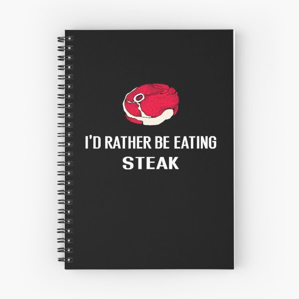 Item preview, Id Rather Be Eating Steak - With Illustration designed and sold by Grimwear Co..