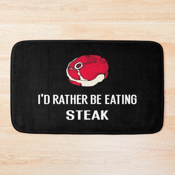 Item preview, Id Rather Be Eating Steak - With Illustration designed and sold by Grimwear Co..