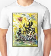 DON QUIXOTE : Vintage Abstract Painting Print Unisex T-Shirt