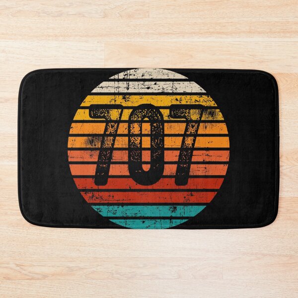 Item preview, Distressed Vintage Sunset 707 Area Code designed and sold by Gold Wings Tees.