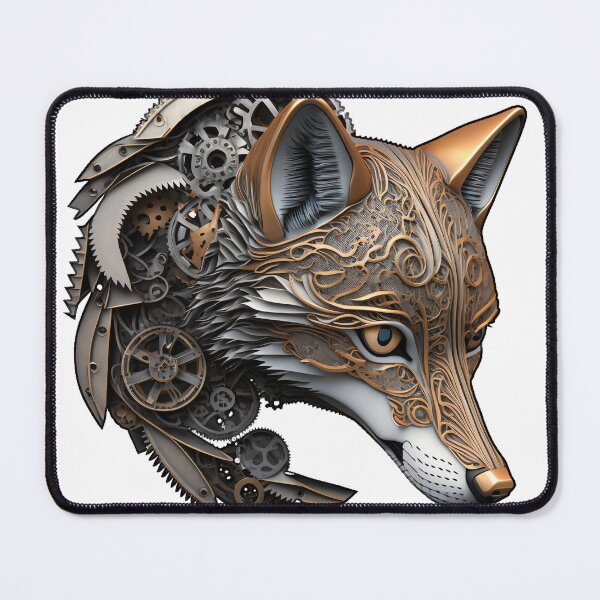 Item preview, Mechanical Fox - High Resolution Futuristic Steampunk Logo designed and sold by DreamsGD.