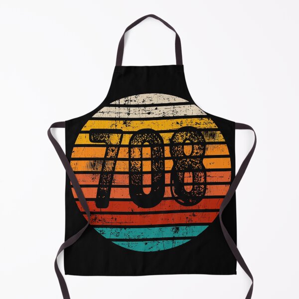 Item preview, Distressed Vintage Sunset 708 Area Code designed and sold by Gold Wings Tees.