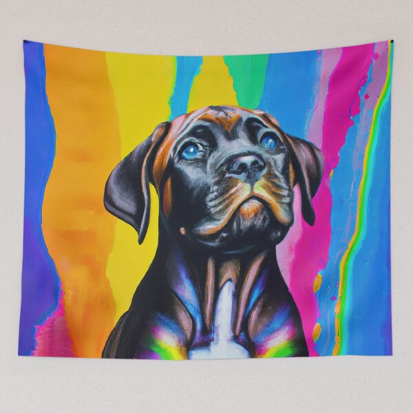 Item preview, Cane Corso puppy vibrant colors designed and sold by AIK9Artwork.