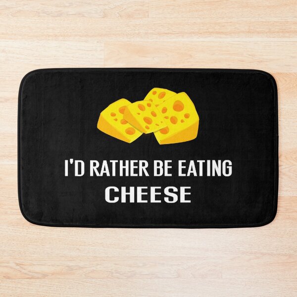 Item preview, Id Rather Be Eating Cheese - With Illustration designed and sold by Grimwear Co..