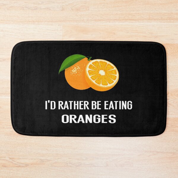 Item preview, Id Rather Be Eating Oranges - With Illustration designed and sold by Grimwear Co..