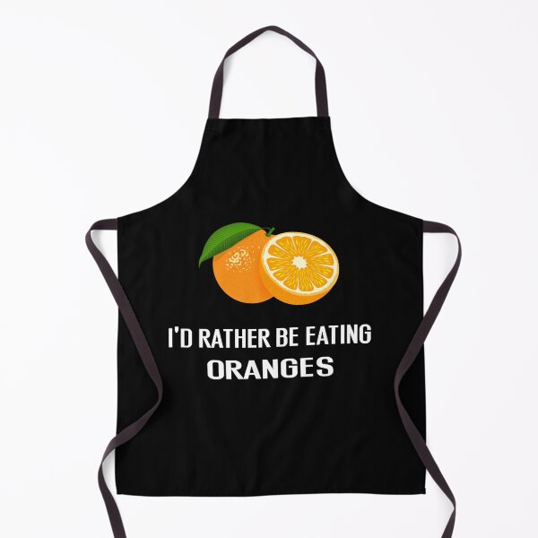 Item preview, Id Rather Be Eating Oranges - With Illustration designed and sold by Grimwear Co..